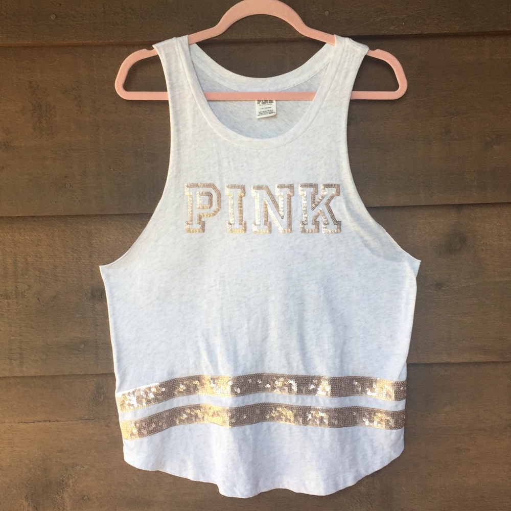 Victoria’s Secret PINK Sequin Tank Top
